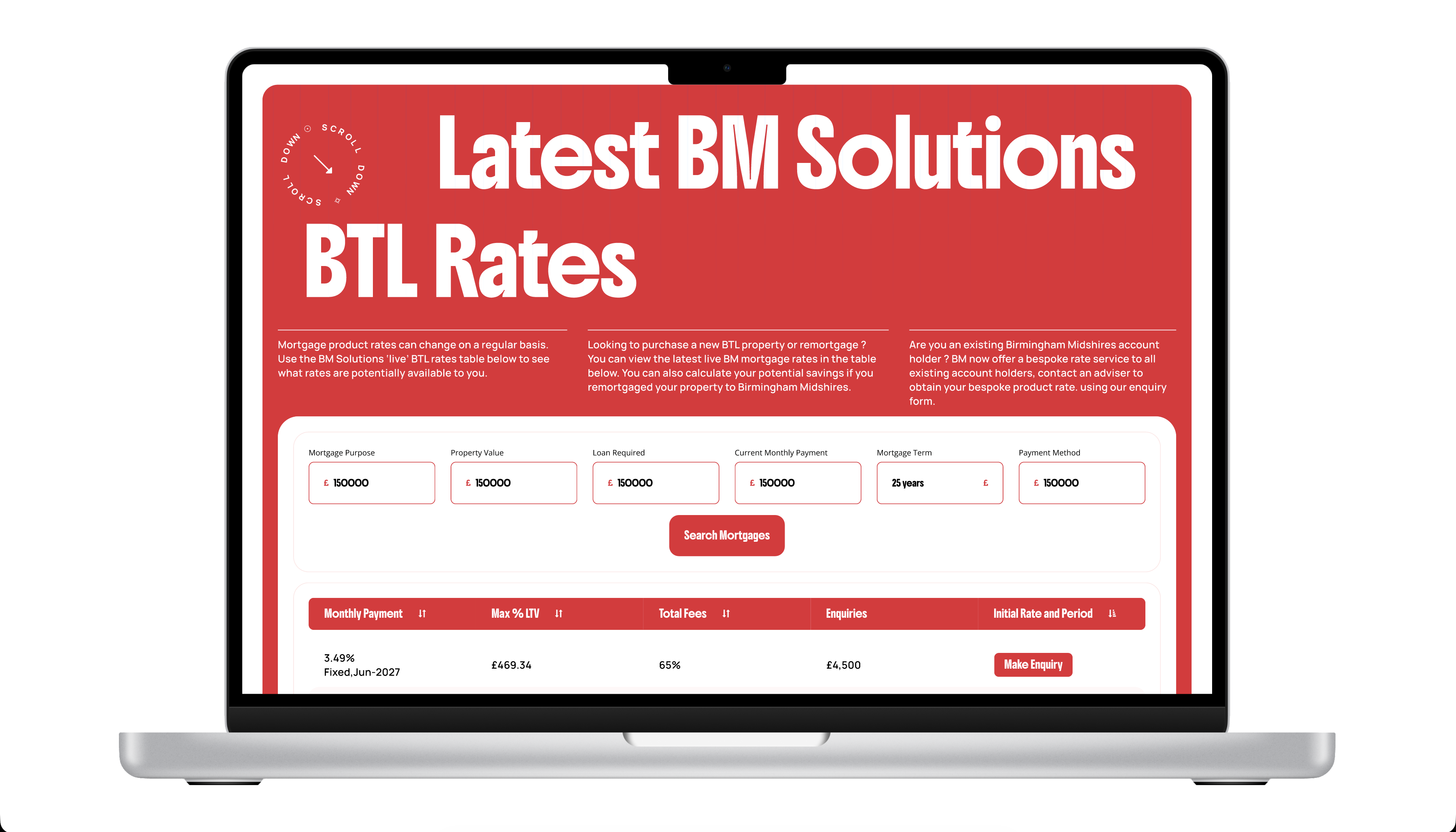 BM Solutions BTL Rates