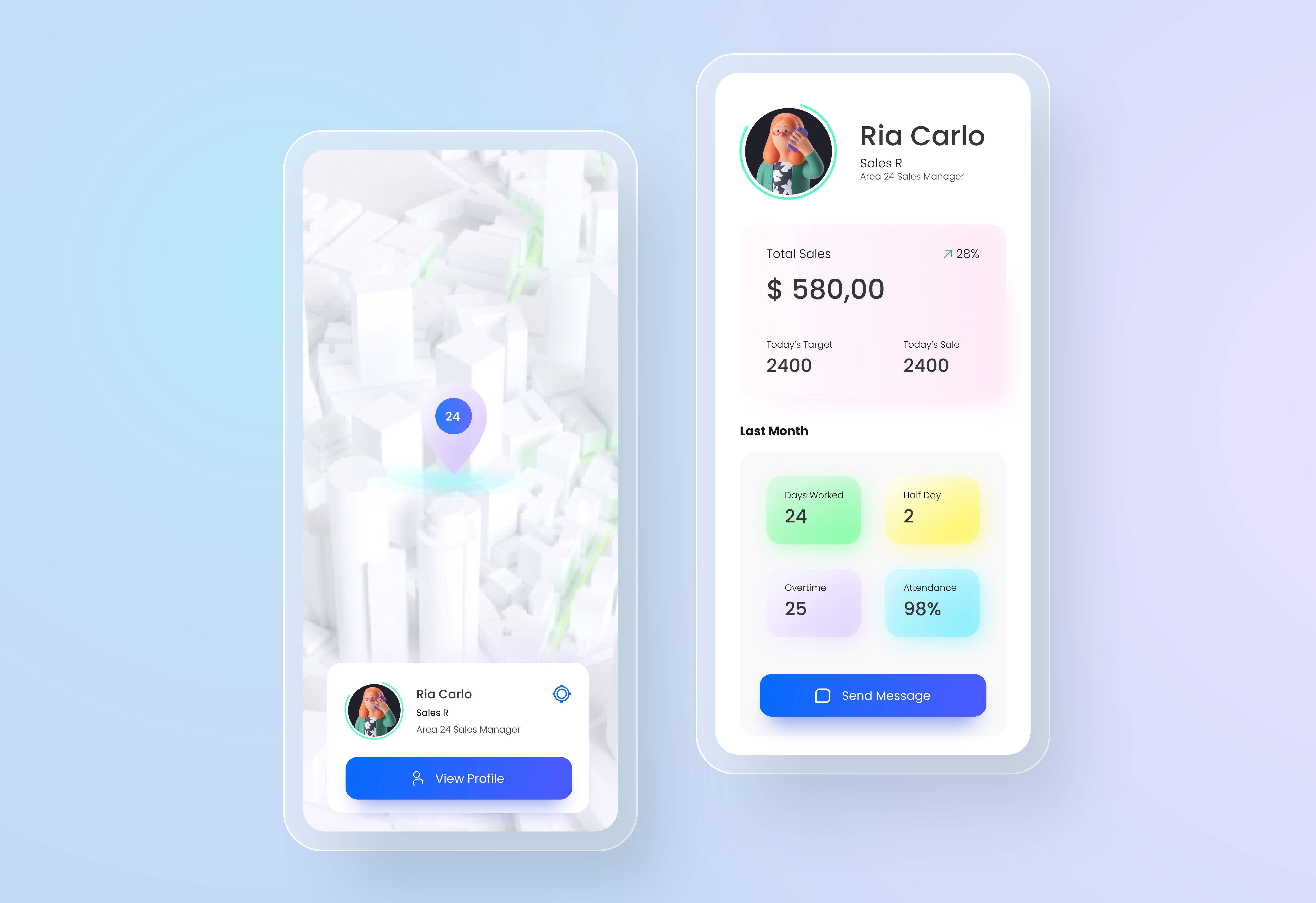 Sales tracking app