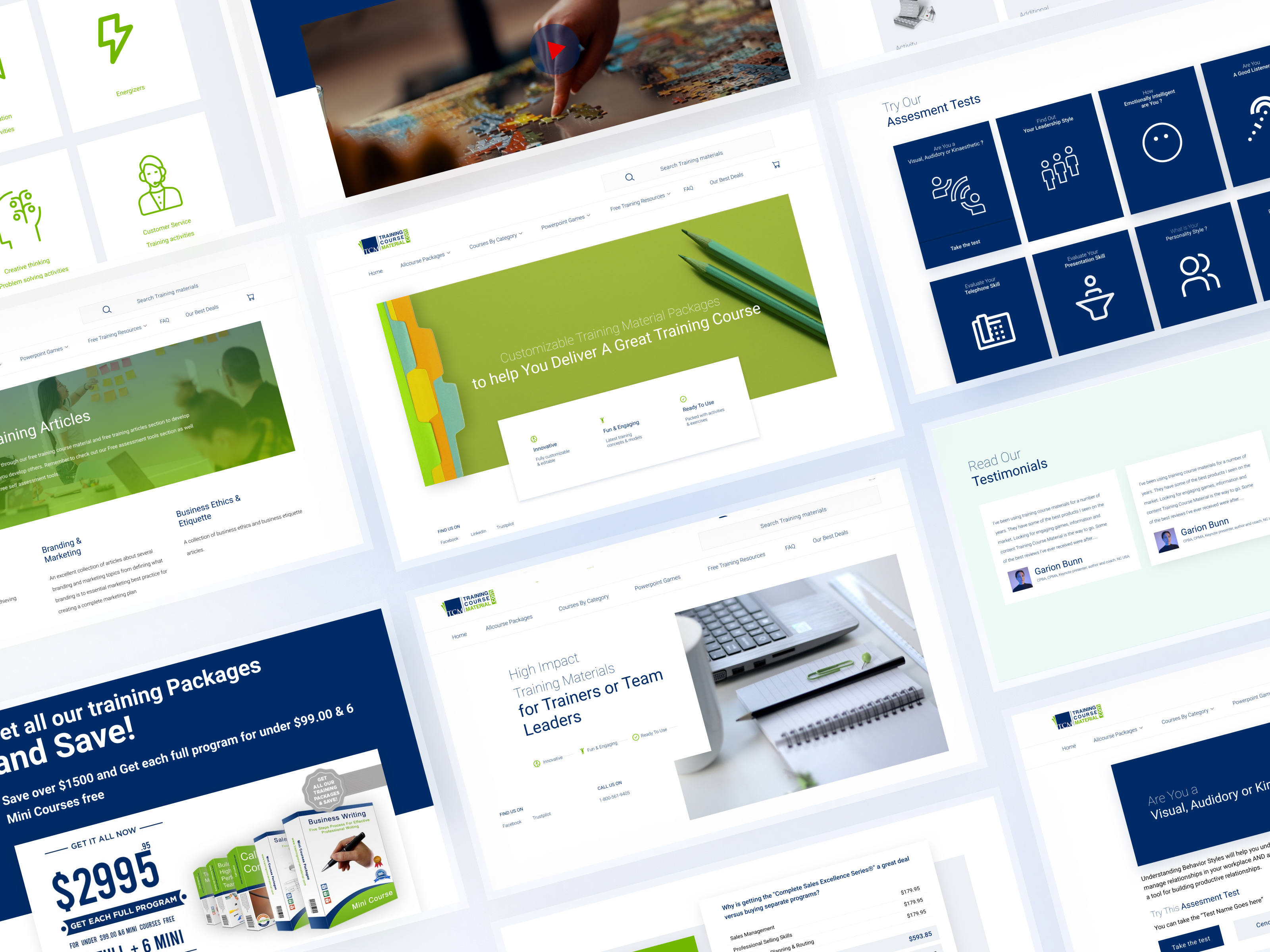 Training courses platform