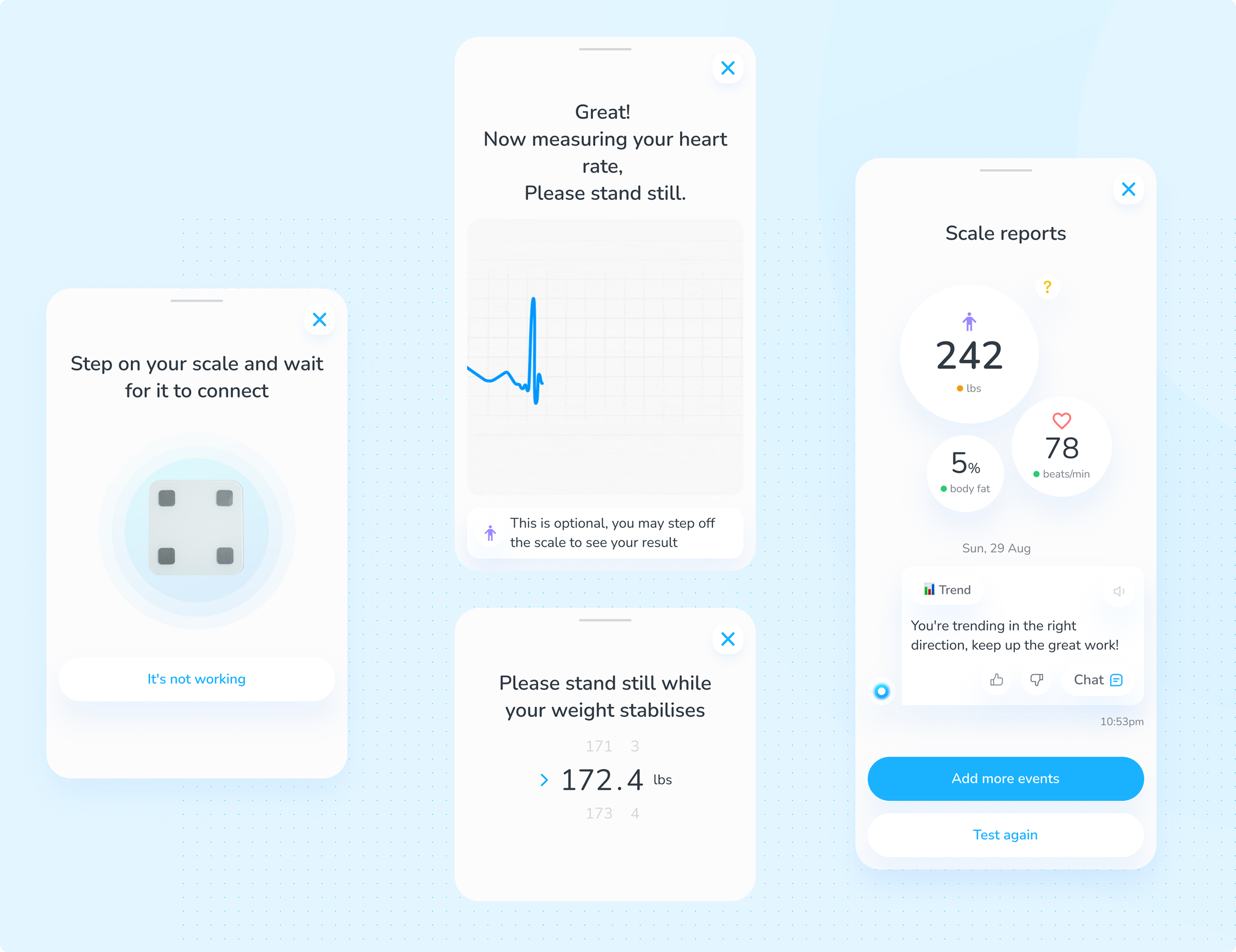 Center Health — weight scale with pulse detection