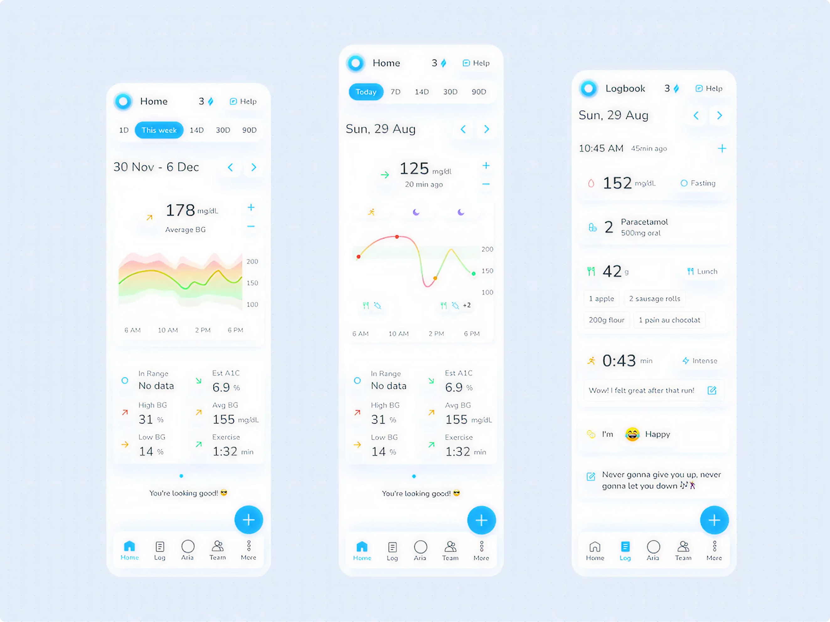 Center Health home dashboard — turning readings into real understanding